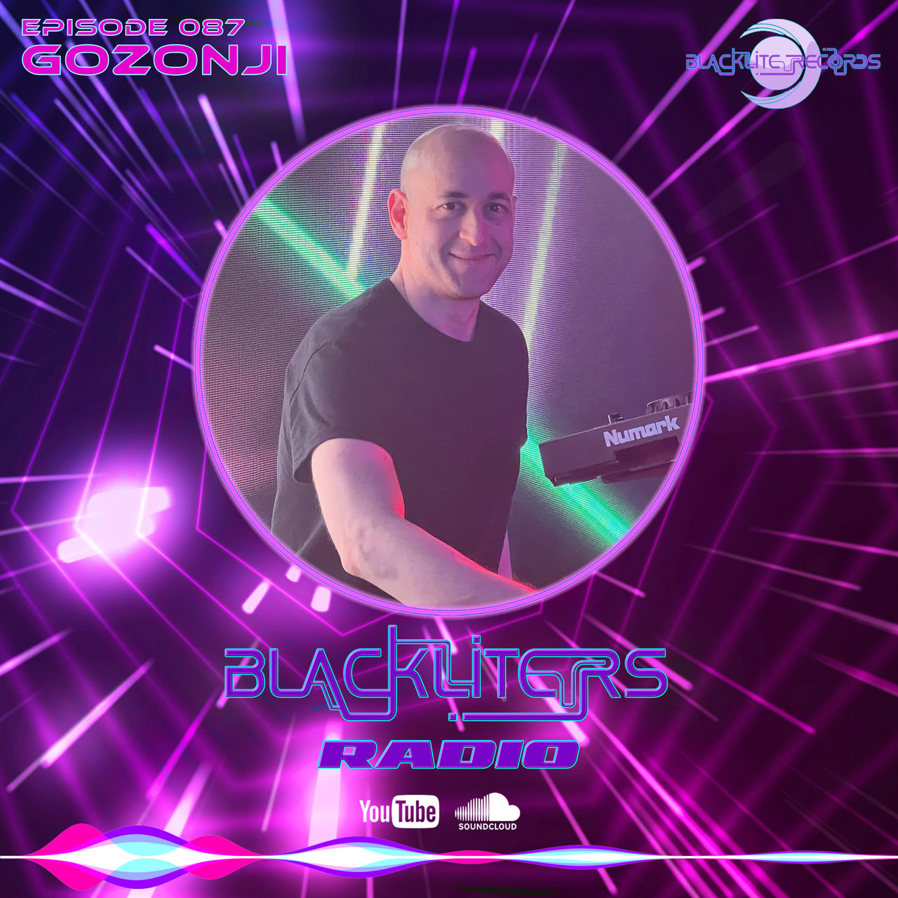 Blackliters Radio #087 "GOZONJI" [Psychedelic Trance Radio] - Cover design